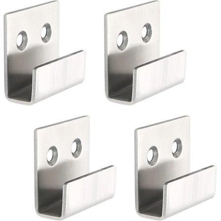 Bildskenekrokar i rostfritt stål Bildhängande spegelklämmor Spegelfästen Hängande kit Tunga 4 ST (10MM invändig bredd)