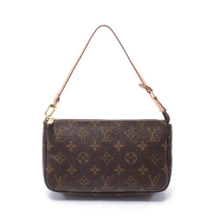 Louis Vuitton Vintage, Pre-owned Leather louis-vuitton-bags Bruin, Dames, Maat:ONE Size