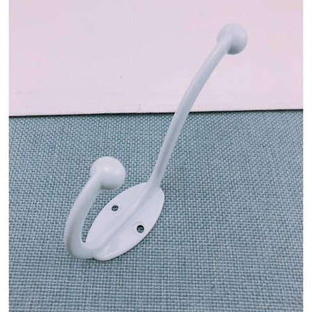 Vit - 10 st retro krok väggmonterad galge retro metallkrok ba