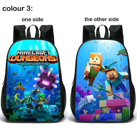 2022 Ny dobbeltsidet Minecraft-rygsæk.