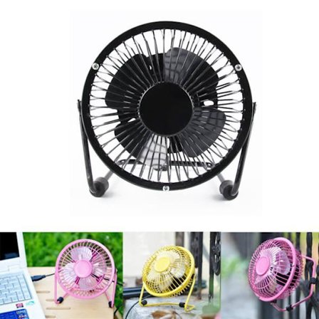 svart usb metall liten fläkt portabel usb mini fläkt sommar liten kylfläkt