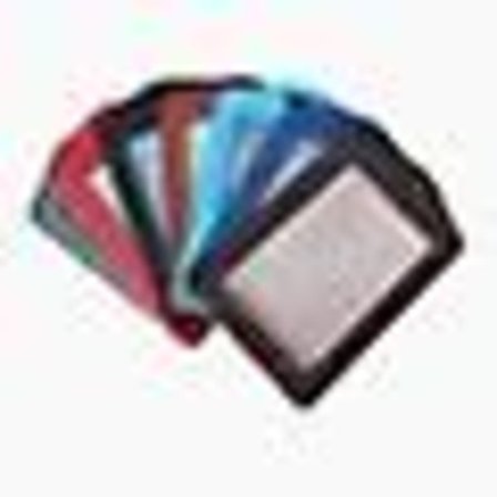 2023 - 7 stk. Vertikale fargerike kunstlær ID-kortholdere for bedrifter, nakkestropp ikke inkludert