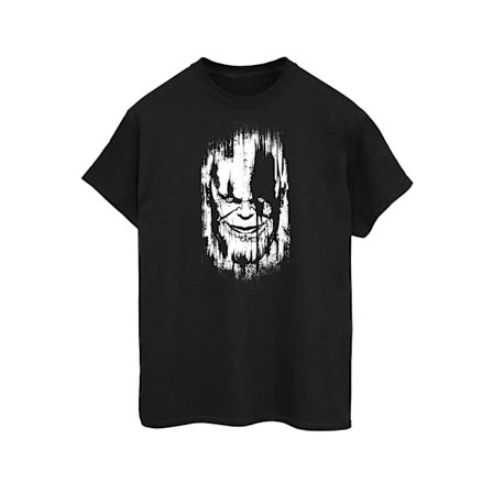 Avengers Infinity War Herr Thanos Ansikte Bomull T-shirt L Svart