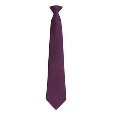 Premier Mens Fashion ”Colours” Work Clip On Tie One Size Lila