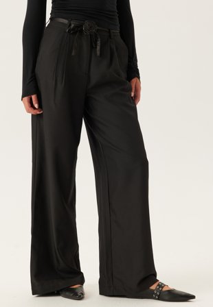 VILA Vicatalina Hw Wide Pants Black Beauty Klær