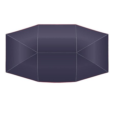 Biltak Paraply Baldakin Deksel NAVY BLÅ