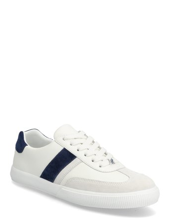 Lauren Ralph Lauren Two-Tone Braylee Leather & Suede Sneaker - White - 39