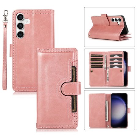 Lompakkokotelo Multi-Slot Samsung Galaxy S24 Roséguld