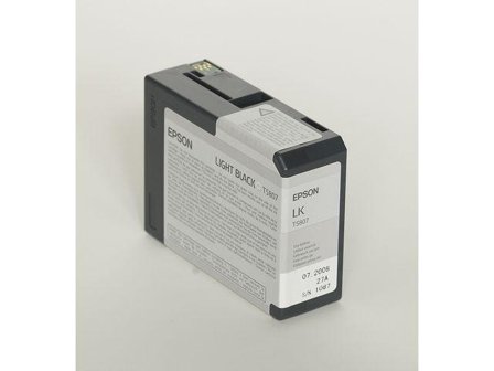 Epson T580 - lys svart - original - blekkpatron