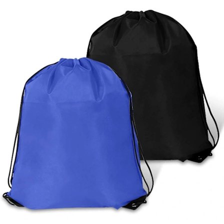 2 ST Snøreveske Polyestervesker Gym Cinch Tote Sackpack Bulk Snøreveske Softball Gaver Oppbevaring Treningsvesker for Fest Gym Sport Sh