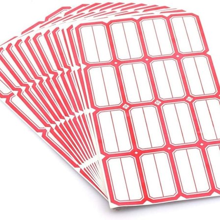 140 etiketter klistermærker syltetøjs etiketter til rød