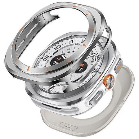 Skyddsfodral för Samsung Galaxy Watch Ultra 47mm, Klockram i PC och aluminiumlegering