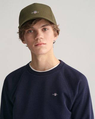 GANT - Teens collegegenser med rund hals evening blue
