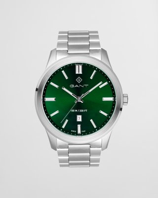 GANT - Bridgeton 43mm herreklokke tartan green