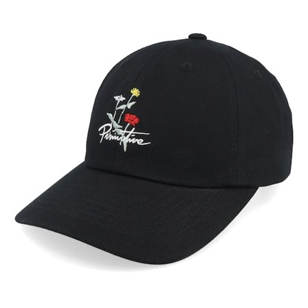 Primitive Apparel - Nero unconstructed Cappellino - Zen Strapback Black Dad Cap @ Hatstore