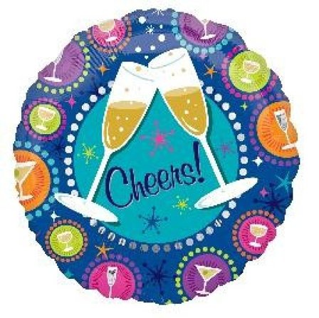 Heliumballong cheers! - Nyår Fest Dekoration - Kalaslagret.se