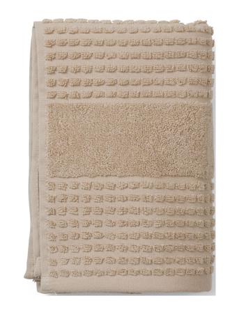 Check Håndklæde Home Textiles Bathroom Textiles Towels & Bath Towels Beige Juna