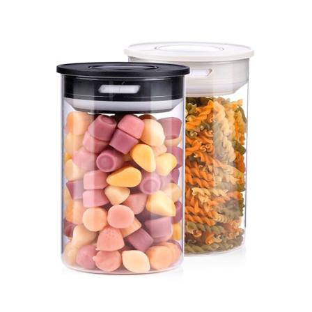 Glaskrukke med vakuumlåg 10x16cm