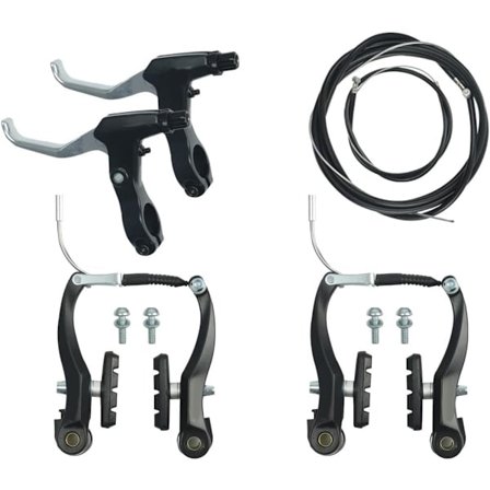 V-brems - 1 par - Profesjonelt V-bremsesett - Bremsekabelsett - sykkelbremsesett - Sykkelbremse V-bremsesett - enkel å installere - Universell