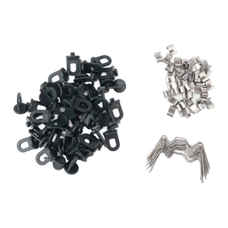 50 kpl kasvihuoneen ikkunoiden korjaussarja W Z -tyypin pidikkeillä Ripustuspidikkeet Lasipuristimet puutarhakasveille