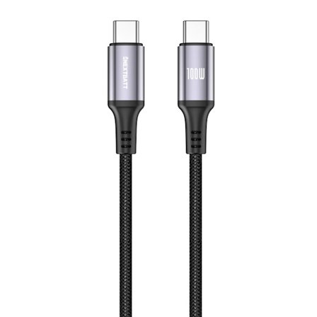NEXTBATT USB-C - USB-C -kaapeli 100W, 5A, 1m - musta
