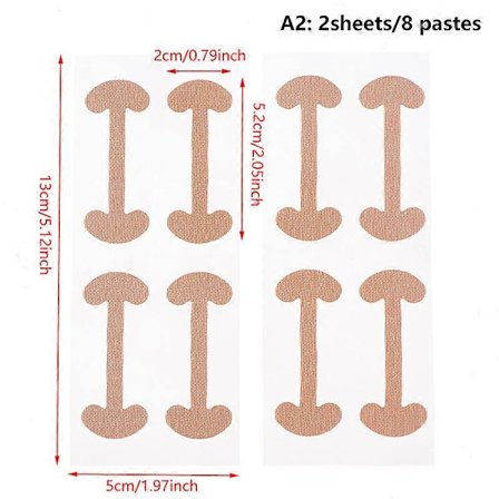 Inåtväxt Nagel Korrigeringsplåster Nagelkorrigeringsklistermärken för Paronychia Behandling Pedikyr Vårdverktyg för Återhämtande Naglar[YJD]