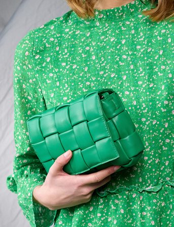 Noella Brick Bag - Green - ONE SIZE