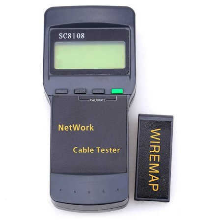SC8108 Netværkskabel Tester CAT5 CAT6 RJ45 LAN Telefon Kabel Testværktøj med Wiremap Adapter