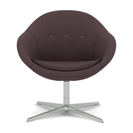 Varier Furniture Kokon Club - Red Wool - Chrome base