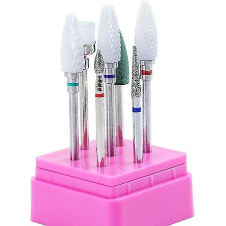 7 stk. Negleboremaskine Bits Sæt Wolframkarbid Keramik 3/32 Tommer