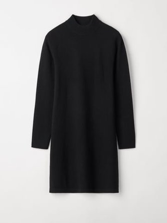 Soft Goat - Tunic Dress - Cashmere dress - S - Black