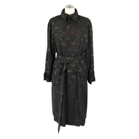 Armani Pre-owned - Vintage Kappor - Svart - Dam - Storlek: L, Dam, Storlek: L