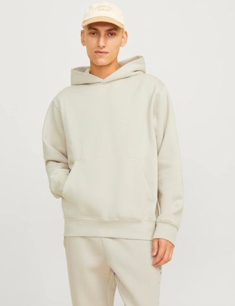 Jack & Jones Jjeurban Edge Sweat Hood Noos - Cream - XL