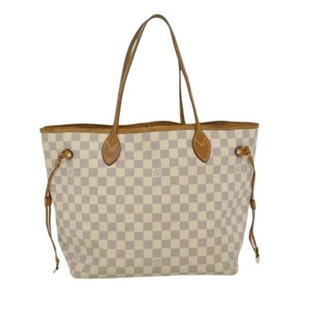 Louis Vuitton Vintage Pre-owned Canvas totes Hvid, Dame Vintage Tasker, Størrelse: ONE Size