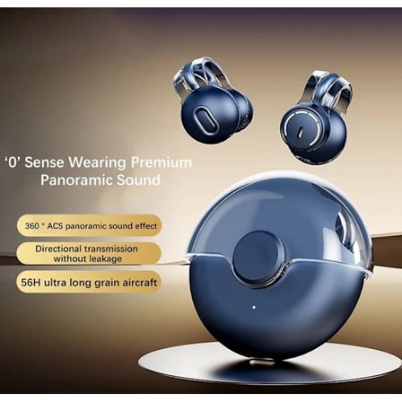 Klips på Bluetooth-hodetelefoner, hodetelefoner med superlang batterilevetid