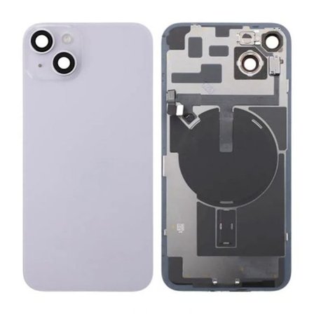 Original iPhone 14 Plus Baksida Glas med lins samt tejp - Lila
