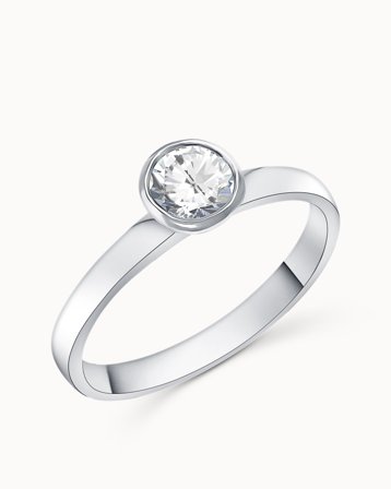 Solitairering Awa 18K Hvidguld Naturlig Diamant 0.30 Carat - Forlovelsesringe & Vielsesringe hos Vanbruun