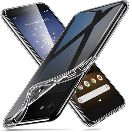 Google Pixel 3a Stöttåligt Genomskinligt Skal Simple