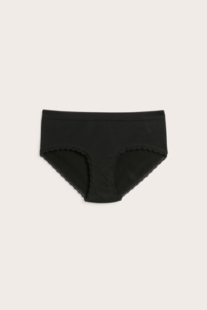 Kappahl | Sømløs hipstertruse Svart L | Svart