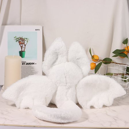 e Plyschkudde Magical White Spirit Toy Creative Bat Plysch