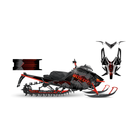 Tarrasarja SweTown Oddworld-Punainen - Arctic Cat M8000 Mountain Cat Alpha One 154 2019-2020