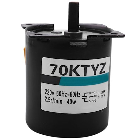 220v AC 40W Lavhastigheds Gearmotor 70KTYZ Permanent Magnet Synkronmotor Justerbar Retning H