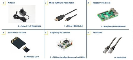 Raspberry Pi Pi PI5 - 4GB-EINSTIEG KIT