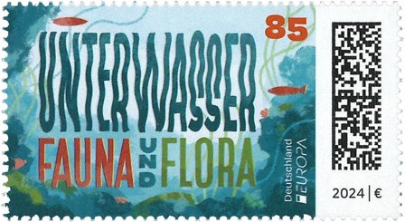 Tyskland - EUROPA 2024 Undervandsfauna og -flora - Postfrisk frimærke