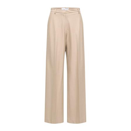 Selected Femme, Eliana Wide Leg Pants Beige, Dames, Maat:L,polyester