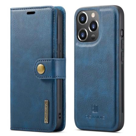DG.MING 2-i-1 Magnet Pung iPhone 14 Pro Max Blå
