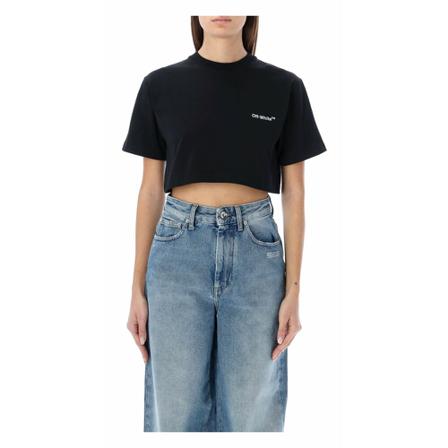 Off White T-Shirts Sort, Dame