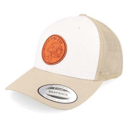Iconic - Beis trucker Gorra - Bombastic Side Eye Dog Khaki/White/Khaki Trucker @ Hatstore