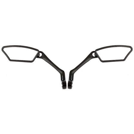 Sykkel Speil Styre Bakfra Rustfritt Stål Reflektor 360 Graders Rotasjon Speil for Sparkesykler Sykler