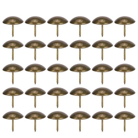 Møbelpolstringsøm, møbeltilbehør 25x25 mm, fortykket, rundt hoved, jernbelægning, 30 stk.